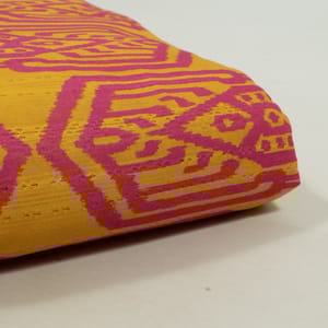 Multi Colour Viscose Cotton Dobby Digital Printed Fabric