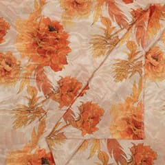 Multi Colour Muslin Shimmer Digital Printed Fabric