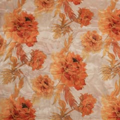 Multi Colour Muslin Shimmer Digital Printed Fabric