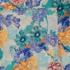 Multi Colour Japan Silk Digital Printed Fabric