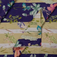 Multi Colour Japan Silk Digital Printed Fabric