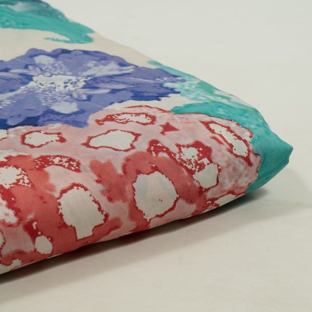 Multi Colour Japan Silk Digital Printed Fabric