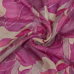 Multi Colour Chinon Chiffon Digital Printed Fabric