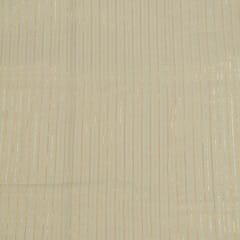 Dyeable Cotton Lurex Stripes Fabric
