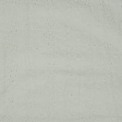 Dyeable Cotton Chikan Embroidered Fabric