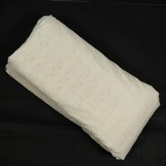 Dyeable Cotton Chikan Embroidered Fabric