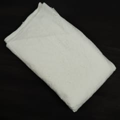 Dyeable Cotton Chikan Embroidered Fabric