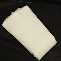 Dyeable Cotton Chikan Embroidered Fabric