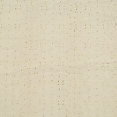 Dyeable Cotton Chikan Embroidered Fabric