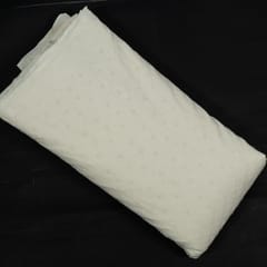 Dyeable Cotton Chikan Embroidered Fabric