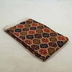 Multi Colour Velvet Print with Embroidered Fabric