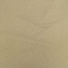 Cream Colour Georgette Embroidered Fabric