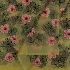 Pure Organza Embroidered Fabric