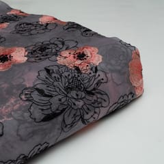 Pure Organza Embroidered Fabric