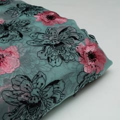 Pure Organza Embroidered Fabric