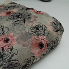 Pure Organza Embroidered Fabric