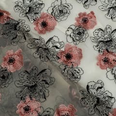 Pure Organza Embroidered Fabric