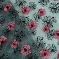 Pure Organza Embroidered Fabric