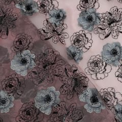 Pure Organza Embroidered Fabric