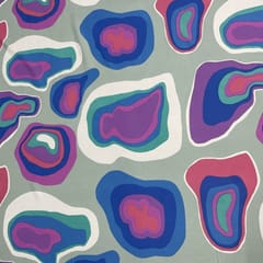 Multi Colour Rayon Printed Fabric