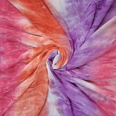 Multi Colour Georgette Crepe Printed Fabric