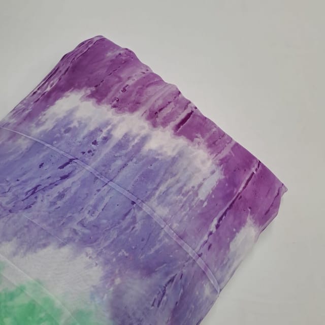 Multi Colour Georgette Crepe Printed Fabric