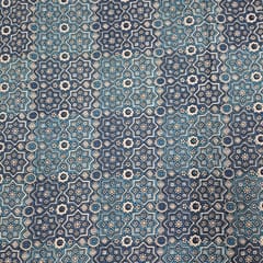 Rama Green Colour Cambric Cotton Printed Fabric
