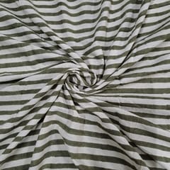 Mehendi Green Colour Cambric Cotton Printed Fabric