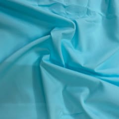 Light Sky Blue Colour Dyed Poly Crepe Fabric (N348LL )