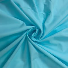 Light Sky Blue Colour Dyed Poly Crepe Fabric (N348LL )