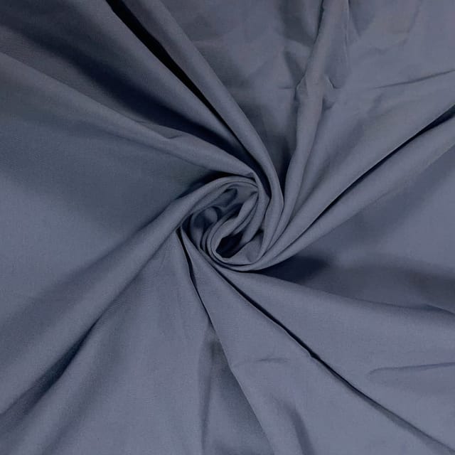 Grey Colour Dyed Poly Crepe Fabric (N34)