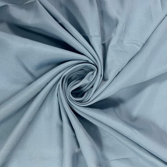 Light Grey Colour Dyed Poly Crepe Fabric (N64)