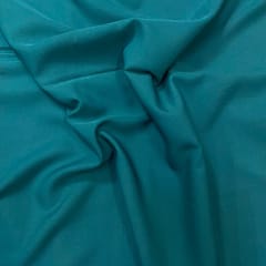 Teal Colour Dyed Poly Crepe Fabric (N393)