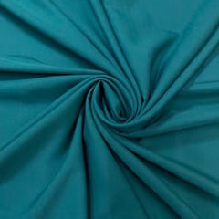 Teal Colour Dyed Poly Crepe Fabric (N393)
