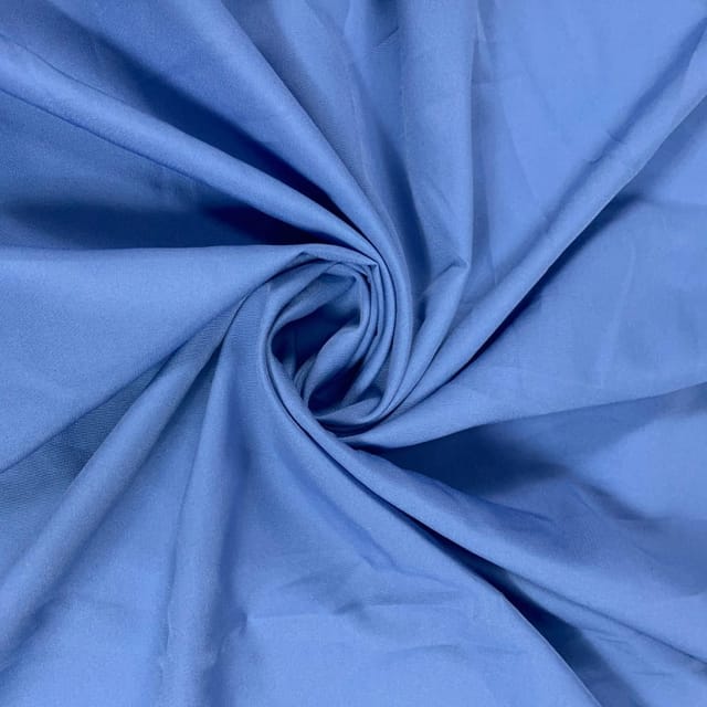 Steel Blue Colour Dyed Poly Crepe Fabric (N69)
