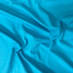 Sky Blue Colour Dyed Poly Crepe Fabric ( N186)
