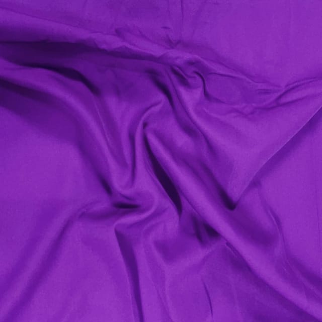 Purple Colour Dyed Poly Crepe Fabric (N40)