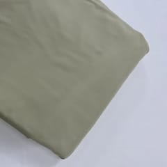 Olive Grey Colour Dyed Poly Crepe Fabric ( N240L)