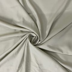 Olive Grey Colour Dyed Poly Crepe Fabric ( N240L)