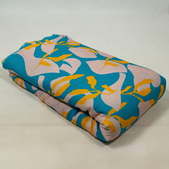 Multi Colour Cotton Crush Digital Printed Fabric
