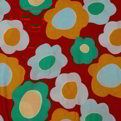 Multi Colour Cotton Crush Digital Printed Fabric