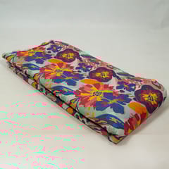 Multi Colour Linen Digital Printed Fabric