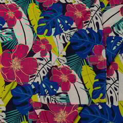 Multi Colour Linen Digital Printed Fabric
