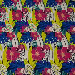 Multi Colour Linen Digital Printed Fabric