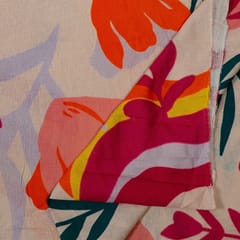 Multi Colour Linen Digital Printed Fabric