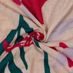 Multi Colour Linen Digital Printed Fabric
