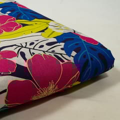 Multi Colour Linen Digital Printed Fabric