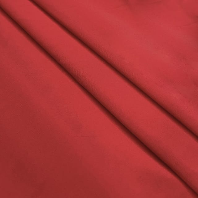 Red Plain Heavy Fox Georgette Fabric
