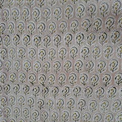 Peach Colour Cotton Cambric Printed Fabric