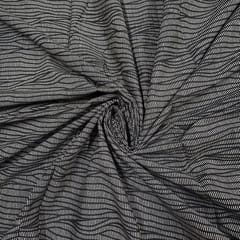 Black Colour Cotton Cambric Printed Fabric